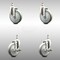 Service Caster 5 Inch 316SS Gray Polyurethane Swivel 12mm Threaded Stem Caster Brake, 2PK SCC-SS316TS20S514-PPUB-M1215-2-TLB-2 - alternate 1